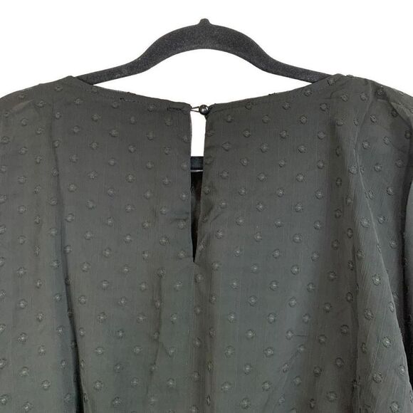 Urban Outfitters Lumière Swiss Dot Dolman Long Sleeve Mini Dress Black Size M Ne - Picture 5 of 15
